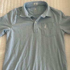 Johnnie-O boys polo shirt light blue size 10